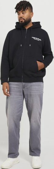 Jack & Jones ESTERBRO Zip Hoodie Black - Sweatshirts & hoodies - Sweatshirts/Hoodies grande taille homme