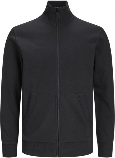 Jack & Jones PAULOS Turtleneck Zip Sweatshirt Black - Sweatshirts & hoodies - Sweatshirts/Hoodies grande taille homme