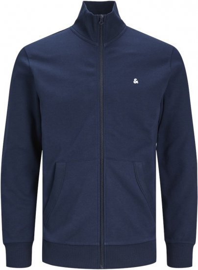 Jack & Jones PAULOS Turtleneck Zip Sweatshirt Navy Blazer - Sweatshirts & hoodies - Sweatshirts/Hoodies grande taille homme