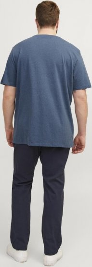 Jack & Jones PAULOS T-Shirt Denim Blue - T-shirts - T-shirts Homme Grande Taille