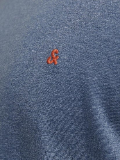 Jack & Jones PAULOS T-Shirt Denim Blue - T-shirts - T-shirts Homme Grande Taille