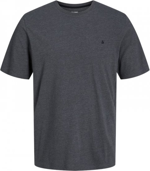 Jack & Jones PAULOS T-Shirt Dark Grey Melange - T-shirts - T-shirts Homme Grande Taille