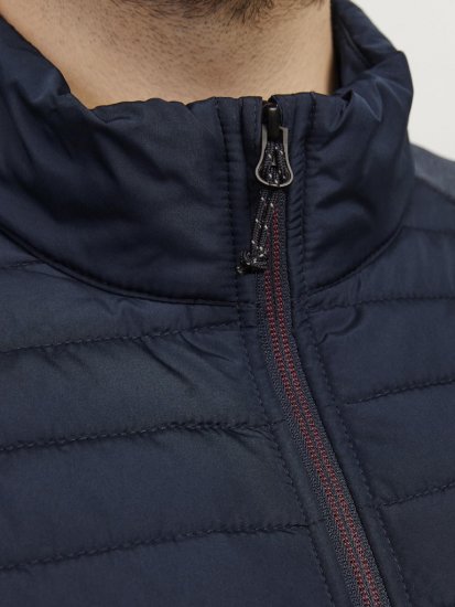 Jack & Jones MULTI SET-IN Sleeves Quilted Jacket With Collar Navy Blazer - Vestes - Vestes Homme Grandes Tailles