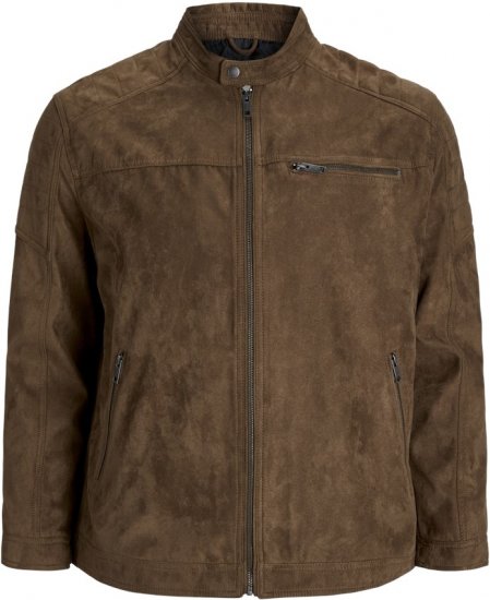 Jack & Jones ROCKY Jacket Brown - Vestes - Vestes Homme Grandes Tailles