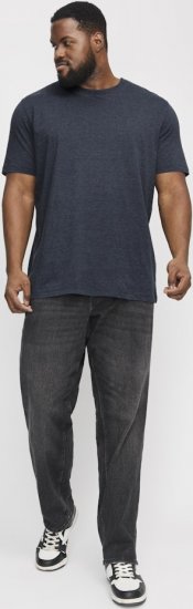 Jack & Jones ORGANIC T-Shirt Navy Blazer/Melange - T-shirts - T-shirts Homme Grande Taille