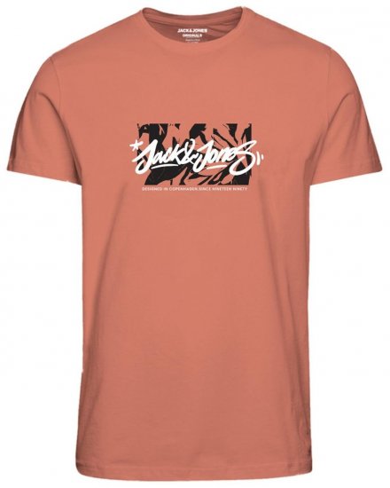 Jack & Jones JORSEQUOIA T-Shirt Canyon Sunset - T-shirts - T-shirts Homme Grande Taille