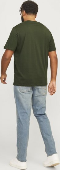 Jack & Jones JJELOGO O-Neck T-Shirt Kombu Green - T-shirts - T-shirts Homme Grande Taille