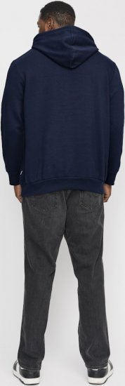 Jack & Jones CORP OLD LOGO REG FIT Hoodie Navy Blazer - Sweatshirts & hoodies - Sweatshirts/Hoodies grande taille homme