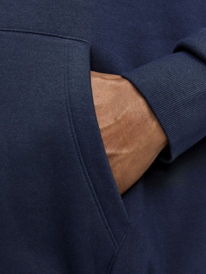 Jack & Jones CORP OLD LOGO REG FIT Hoodie Navy Blazer - Sweatshirts & hoodies - Sweatshirts/Hoodies grande taille homme