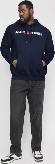 Jack & Jones CORP OLD LOGO REG FIT Hoodie Navy Blazer - Sweatshirts & hoodies - Sweatshirts/Hoodies grande taille homme