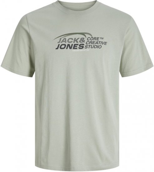 Jack & Jones Tarmac Branding Crew Neck T-Shirt Green - T-shirts - T-shirts Homme Grande Taille