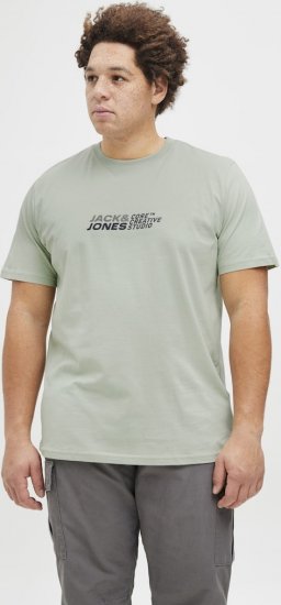 Jack & Jones Tarmac Branding Crew Neck T-Shirt Green - T-shirts - T-shirts Homme Grande Taille