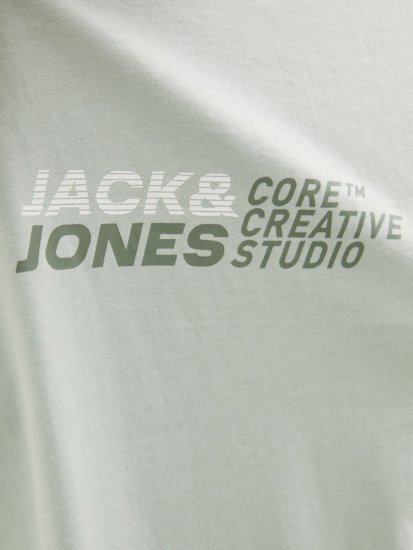 Jack & Jones Tarmac Branding Crew Neck T-Shirt Green - T-shirts - T-shirts Homme Grande Taille
