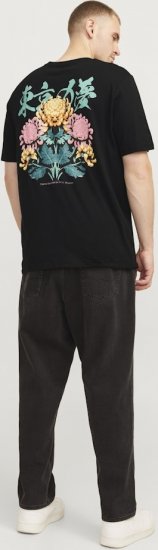Jack & Jones Dreams Front & Back Print Crew Neck T-Shirt Black - T-shirts - T-shirts Homme Grande Taille