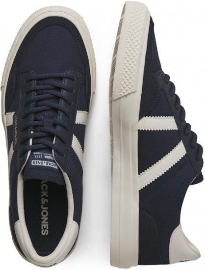 Jack & Jones Morden Canvas Special Sneakers Navy Blazer/MarshM - Chaussures homme 40-52 - 
