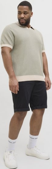 Jack & Jones Dave Chino Shorts Black - Shorts - Shorts hommes grande taille