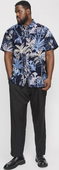 Jack & Jones Hawaii AOP Shirt Blue - Chemises - Chemises Grandes Tailles Hommes