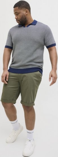 Jack & Jones Dave Chino Shorts Green - Shorts - Shorts hommes grande taille