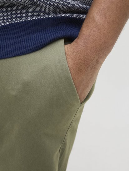 Jack & Jones Dave Chino Shorts Green - Shorts - Shorts hommes grande taille