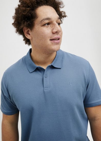 Jack & Jones AUSTIN CLASSIC Polo Blue - Polos - Polos homme grande taille
