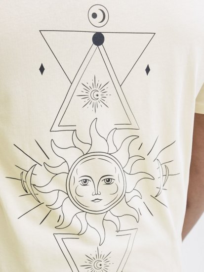 Jack & Jones Jackie Crew Neck T-Shirt Moonbeam - T-shirts - T-shirts Homme Grande Taille