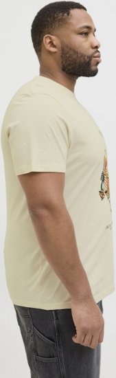 Jack & Jones Anatomy Skull Crew Neck T-Shirt Antique White - T-shirts - T-shirts Homme Grande Taille