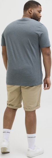 Jack & Jones Split Pocket Print T-Shirt Grey - T-shirts - T-shirts Homme Grande Taille