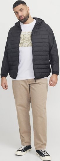 Jack & Jones Tarmac Camo Crew Neck T-Shirt Bright White - T-shirts - T-shirts Homme Grande Taille