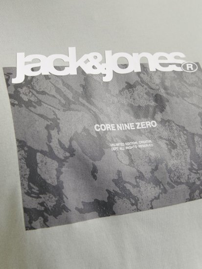 Jack & Jones Tarmac Camo Crew Neck T-Shirt Green - T-shirts - T-shirts Homme Grande Taille