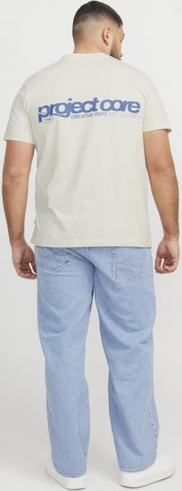 Jack & Jones Union Front & Back Print Crew Neck T-Shirt Yellow - T-shirts - T-shirts Homme Grande Taille