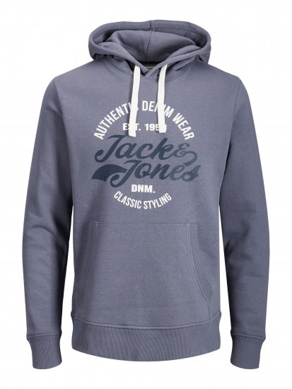 Jack & Jones JJBRAT SWEAT Hoodie Indigo - Sweatshirts & hoodies - Sweatshirts/Hoodies grande taille homme