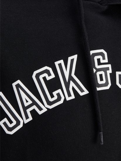 Jack & Jones JJCITY Hoodie Black - Sweatshirts & hoodies - Sweatshirts/Hoodies grande taille homme