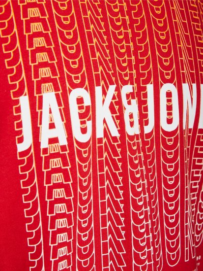 Jack & Jones JJCYBER T-Shirt Red - T-shirts - T-shirts Homme Grande Taille