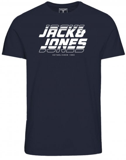Jack & Jones JCOELLIOT T-Shirt Navy Blazer - T-shirts - T-shirts Homme Grande Taille