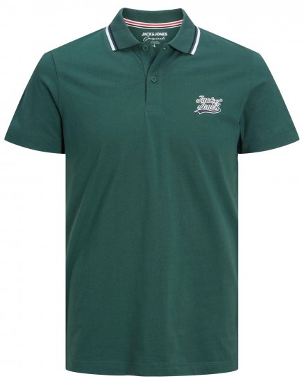Jack & Jones JORTREVOR Polo Shirt Trekking Green - Polos - Polos homme grande taille