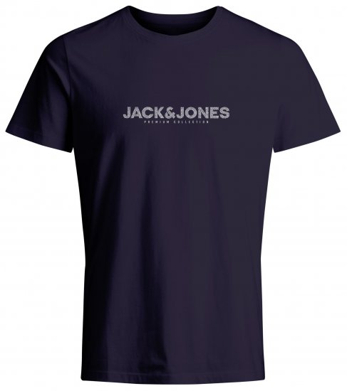Jack & Jones JPRBLABOOSTER T-Shirt Navy - T-shirts - T-shirts Homme Grande Taille