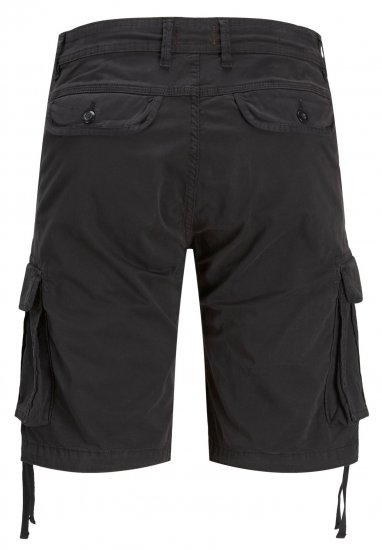 jack & Jones JPSTZEUS Cargo Shorts Black - Shorts - Shorts hommes grande taille