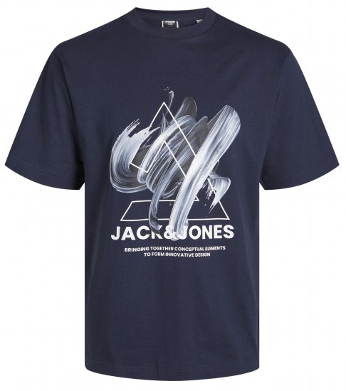 Jack & Jones JCOTINT T-Shirt Navy Blazer - T-shirts - T-shirts Homme Grande Taille