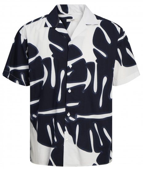 Jack & Jones JPRBLAPALMA RESORT Shirt Snow White - Chemises - Chemises Grandes Tailles Hommes