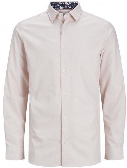 Jack & Jones JPRBLANORDIC DETAIL Shirt Café Crème - Chemises - Chemises Grandes Tailles Hommes