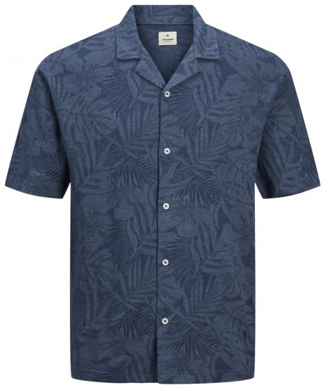 Jack & Jones JPRBLUNAEL SS Resort Polo Dark Denim - Polos - Polos homme grande taille