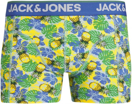 Jack & Jones JACPINEAPPLE SKULL TRUNKS 3 PACK Palace Blue - Sous-vêtements & bain - Sous-vêtements Grande Taille