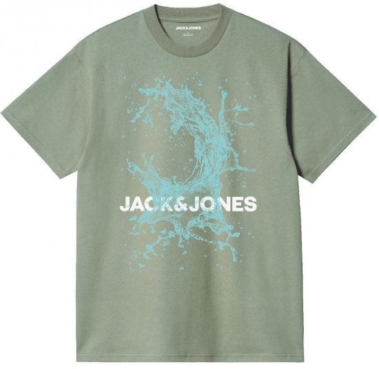 Jack & Jones JCOOCEAN SPLASH T-Shirt Desert Sage - T-shirts - T-shirts Homme Grande Taille