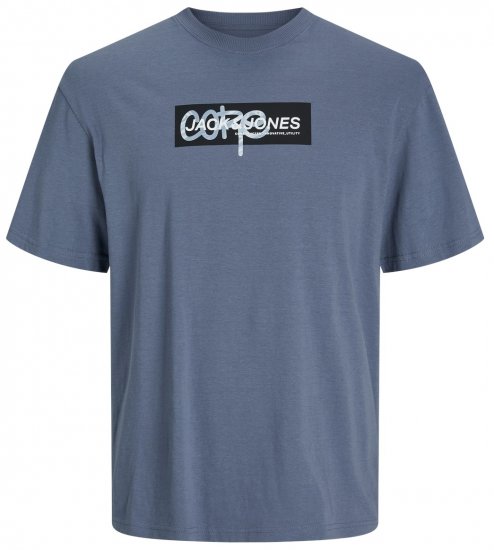 Jack & Jones JCOSUMMER PRINT T-Shirt Flint Stone - T-shirts - T-shirts Homme Grande Taille