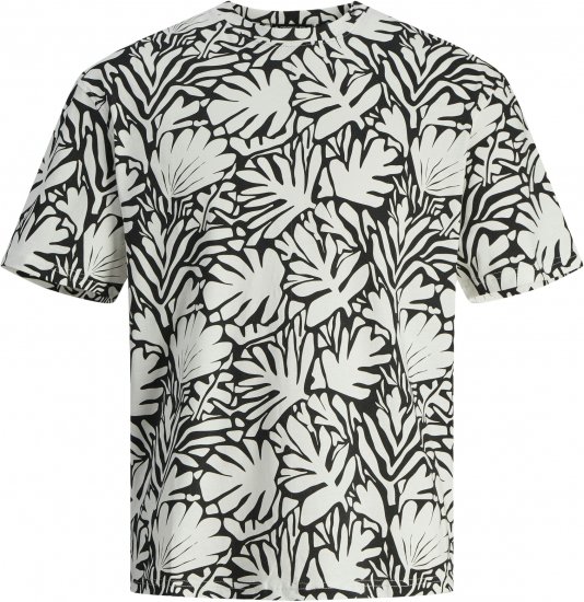 Jack & Jones JORMARBELLA T-Shirt Cloud Dancer/Black - T-shirts - T-shirts Homme Grande Taille
