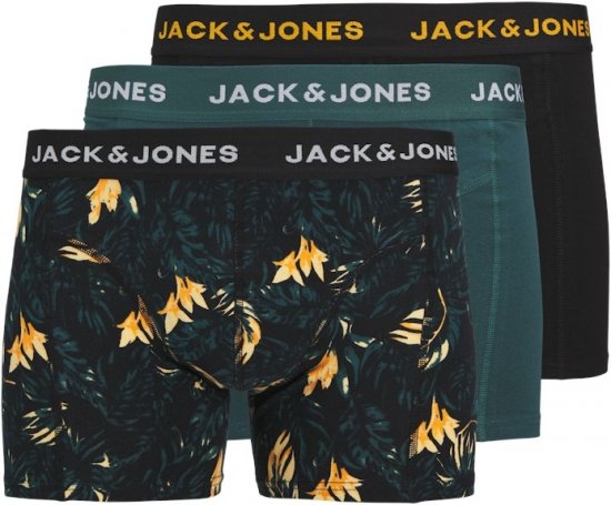 Jack & Jones Tyler Trunks 3-Pack Black - Sous-vêtements & bain - Sous-vêtements Grande Taille