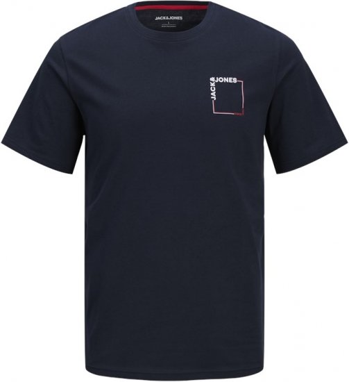 Jack & Jones Verner Crew Neck T-Shirt Blue - T-shirts - T-shirts Homme Grande Taille