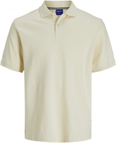Jack & Jones Frederiksberg Polo Antique White - Polos - Polos homme grande taille