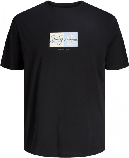 Jack & Jones Canggu Crew Neck T-Shirt Black - T-shirts - T-shirts Homme Grande Taille