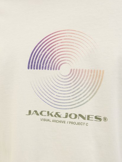 Jack & Jones Calma Crew Neck T-Shirt Sweet Corn - T-shirts - T-shirts Homme Grande Taille